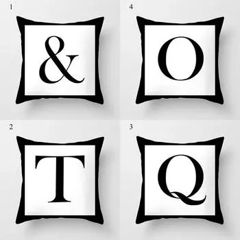 Домашний декор, серый наволочка с буквенным принтом, декоративная наволочка для домашнего дивана, гостиной, спальни, автомобиля, офиса, Cojines 40x40cm