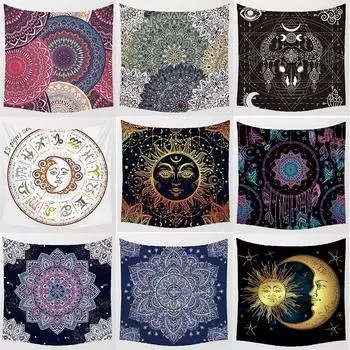 Домашний декор спальня гостиная гобелен диван настенный тропический индийский слон настенный гобелен настенный 100x75cm