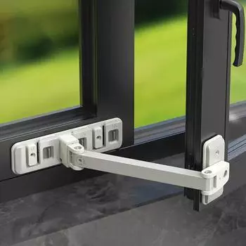 Домашний детский замок, пряжка, детский ограничитель для окон, замки для раздвижных дверей, защита от падения, регулируемая защита для детей серый