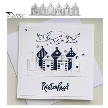 Домашний дом, вырубные штампы, сделай сам, скрапбук, тиснение, бумажные карты, декор, перфоратор, трафарет серебряный