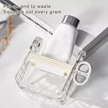 Домашний дозатор для зубной пасты, соковыжималка, аксессуары для ванной комнаты, держатель для зубной пасты, органайзер для краски для волос, косметическая креативная соковыжималка, без отходов белый