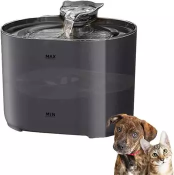 Домашний фонтанчик для кошек, фонтанчик для собак, USB-электрический бесшумный насос, автоматический циркуляционный фильтр, домашние фонтанчики для кошек чёрный