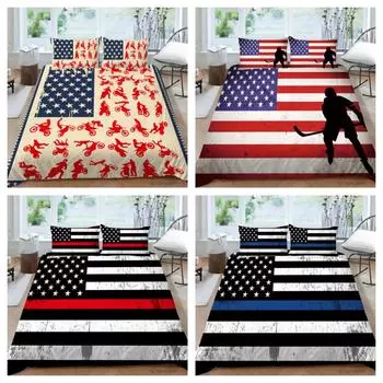 Домашний комплект пододеяльников, домашние постельные принадлежности, 3D принт флага, одеяло, пододеяльники, детский подарок, нация, постельное белье UK Single 135x200cm