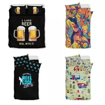 Домашний комплект постельного белья Австралия Комплект постельного белья - Пододеяльник для семьи Коала, наволочка Single 135x200cm