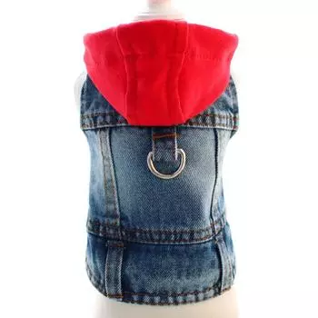 Домашний кот маленькая собака чем медведь собака одежда красивый джинсовый наряд весна и осень зима взрыв XS