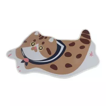 Домашний ковер Удобный ковер с рисунком кошки Большой размер Домашнее украшение для комнаты Офиса Циветта 40x60cm/15.7x23.6in