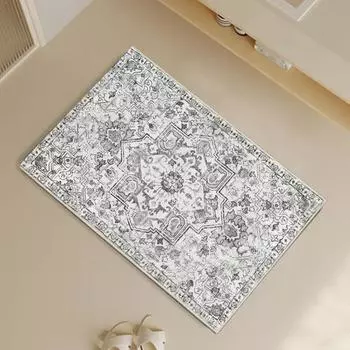 Домашний ковер в винтажном персидском этническом стиле, нескользящий, отличное водопоглощение, быстросохнущее украшение, ванная комната, спальня, прихожая, пол 40x60cm B