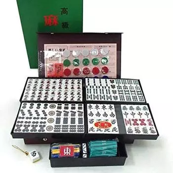 Домашний маджонг маджонг Tenwa черный цвет точка Go Labo оригинальный ремешок для плитки в комплекте Плитка ручной работы, плитка, которую трудно сломать, изготовленная на заказ (с палками),