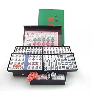 Домашний маджонг R Tenwa Blue white dot Go Lab оригинальный ремешок для плитки в комплекте Плитки ручной работы, плитки трудно ломаются, (с палкой), синий