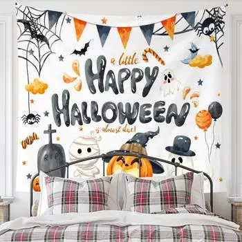 Домашний милый Хэллоуин фон ткань Хэллоуин висит ткань декоративный гобелен 95x73