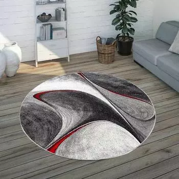 Домашний моющийся круглый ковер с принтом Eliana LNA7083