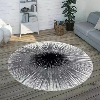 Домашний моющийся круглый ковер с принтом Eliana LNA7082