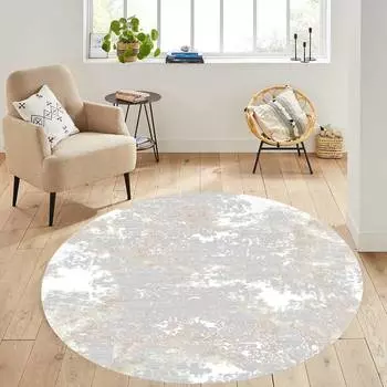Домашний моющийся круглый ковер с принтом Eliana LNA7296-SD315