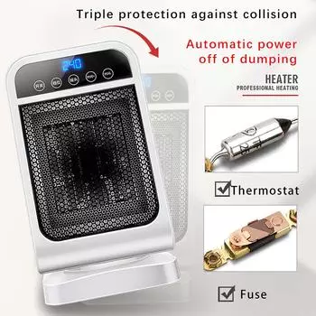 Домашний обогреватель для гостиной, спальни, ванной комнаты, быстрый, горячий, энергосберегающий, маленький белый