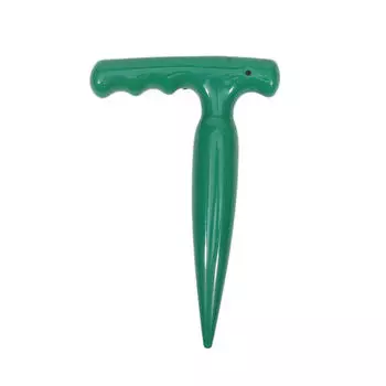 Домашний садовый дырокол со шкалой Ручная рассада Пересадка семян Распределители Регулируемая посадочная машина Инструменты зелёный