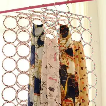Домашний шарф/накидка/шаль/вешалка для одежды в форме кольца в форме веревки 28 Rings(random color) разноцветный