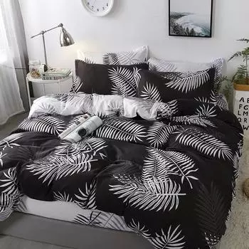 Домашний текстиль Grinding Комплект из четырех предметов, простыня пододеяльник, односпальный комплект постельного белья из трех предметов для общежития 1.2m bed
