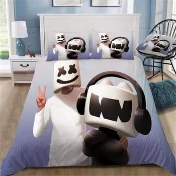 Домашний текстиль Marshmello 3d Постельное белье Европа/США/Австралия Twin Full Queen King Пододеяльник Наволочка Постельное белье Прямая поставка 135x200cm
