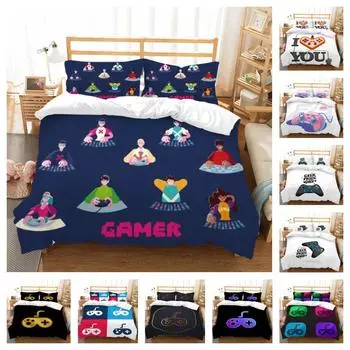 Домашний текстиль, пододеяльник, комплект постельного белья, 3D геймер, пододеяльник, удобное постельное белье, пододеяльник из микрофибры UK Single 135x200cm