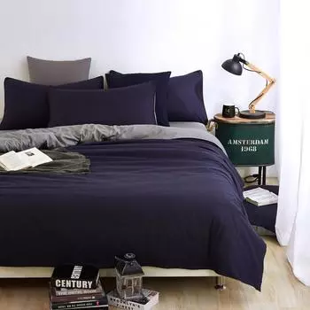 Домашний текстиль Постельное белье Простой свежий воздух Хлопок Набор из 3/4 шт. Постельное белье Пододеяльник Twin(3pcs)