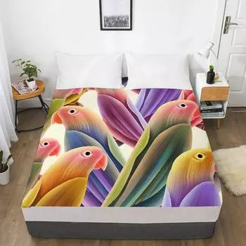 Домашний текстиль Простыни с 3D-принтом Чехлы для матрасов Эластичные простыни на резинке (Набор из 3 предметов) постельные принадлежности 120cmX200cmX30cm