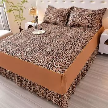 Домашний текстиль простыня юбка наволочка 1.2M1.5M1.8M.200M простыня ремень защита односпальная кровать юбка наволочка комплект из 3 предметов 120x200 3pcs