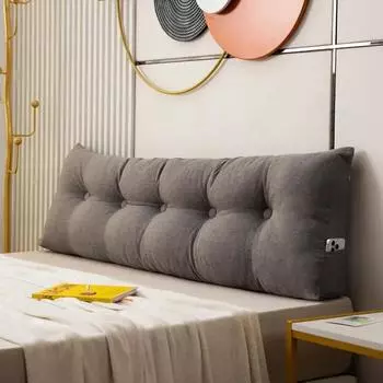 Домашний текстиль Съемный моющийся треугольный прикроватный наполнитель Подушка для дивана в спальню Подушка-татами Подушка для поясницы 60x40x12cm