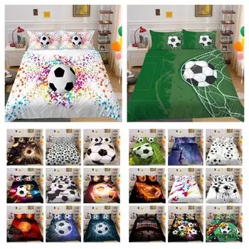 Домашний текстиль с шариковым принтом, постельное белье королевского размера, улучшенная постельная одежда из микрофибры, милый детский декор для спальни UK Single 135x200cm