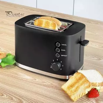 Домашний тостер, 2 предмета, вилка для хлеба, американская вилка, нержавеющая сталь, очень широкий слот, быстрый нагрев, съемный поднос для крошек, тостер для хлеба, вафель, бубликов своими руками US Plug