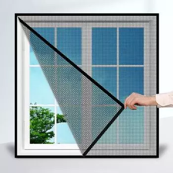 Домашняя антимоскитная сетка для двери, окна, водонепроницаемая клейкая сетка, сетчатый экран 100*100cm