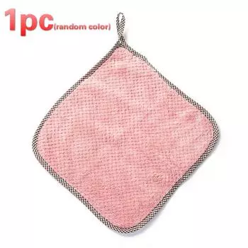 Домашняя чистая тряпка для мытья посуды Полотенце Водопоглощающие салфетки Обеззараживающее кухонное полотенце Кухонное полотенце 1pc
