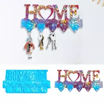 Домашняя форма для хранения брелоков, портативные силиконовые формы, настенное крепление, форма-органайзер для ключей для офиса, инструмент для изготовления ювелирных изделий