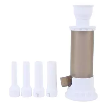 Домашняя колбасная шприц-машина с 4 набивными трубками, экономящая усилия, легкая в очистке, для наполнения колбасного фарша серый