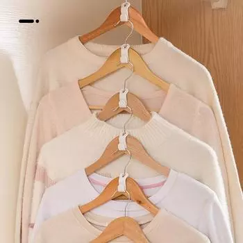 Домашняя кухня Многофункциональная домашняя волшебная компактная вешалка 10 шт. Толстый пластиковый шкаф для хранения Тандемная пряжка S-образный крючок для хранения портативных инструментов белый