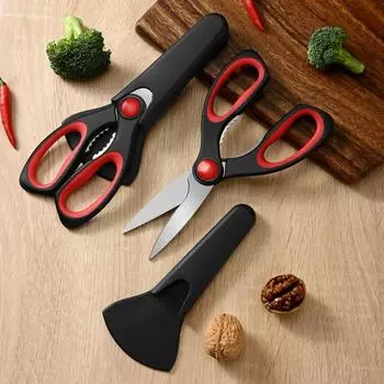 Домашняя кухня Многофункциональные ножницы для барбекю Инструмент для резки куриных костей Инструмент для резки костей из нержавеющей стали коричневый