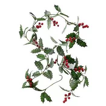 Домашняя лоза искусственная ягода для всех видов декора орнамент красный + зеленый 1 шт.