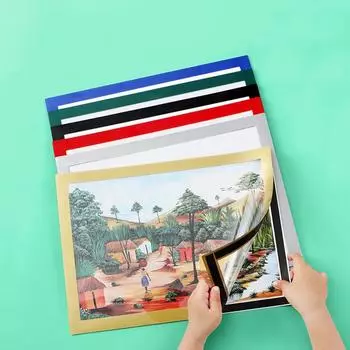 Домашняя магнитная фоторамка Магнитная фоторамка 8K A4 A3 Обложка плаката Фотографии Фотосертификаты A4 золотой