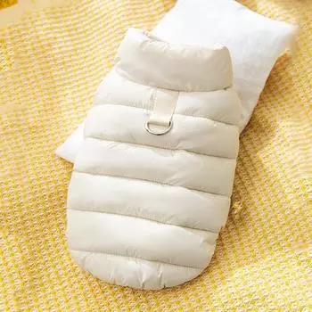 Домашняя осенне-зимняя теплая одежда для маленьких собак, щенков, кошек, зимняя пуховая хлопковая одежда, кошачий жилет для котенка, кошачья одежда XS (recommended weight 1-1.5kg)