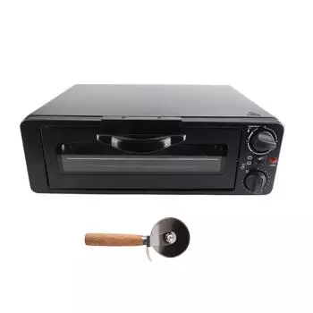 Домашняя печь для пиццы 1200 Вт из нержавеющей стали многоцелевая портативная настольная электрическая плита для пиццы L