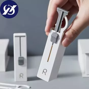 Домашняя портативная автоматическая выдвижная коробка для зубочисток, независимая упаковка, палочка для зубной нити, домашняя сумка, тюбик для зубной нити