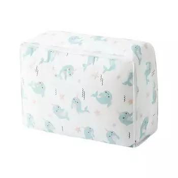 Домашняя пыленепроницаемая сумка для хранения, складная большая вместительная сумка для хранения одежды, одеяла, влага C серый