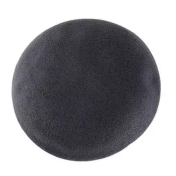 Домашняя серая шляпа-берет Basque/Женский берет/угольно-серый/темный серый