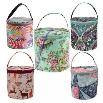 Домашняя шерстяная сумка с принтом «сделай сам», полиэстеровая сумка с зеленым пионом, маленькая сумка для повседневного использования, портативная, портативная