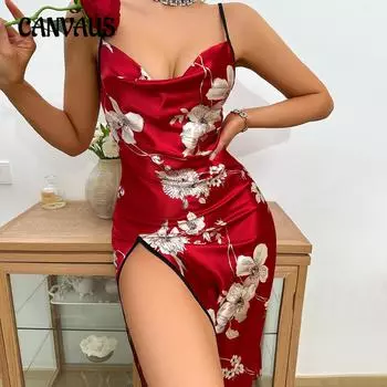 Домашняя страница Для женщин Ночная рубашка Искусственная шелковая ночная рубашка Сексуальная домашняя одежда S чёрный