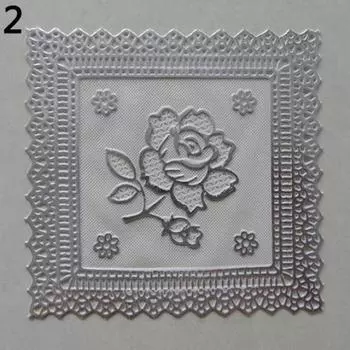 Домашняя вечеринка Поставки Домашняя посуда вечеринка домашняя ливнг в европейском стиле Домашняя ваза Настольная украшение Анти-ошпаренная подушка ПВХ Квадрат Горячая штамповка Подставка золотистый