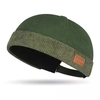 Dome Melon Cap Men Women Fashion Vintage Brimless Hat Hip Ho GR