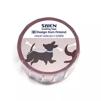 Domestic washi masking tape in Made Japan20mm5mDogSAIENTR-4023