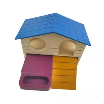 Домик для хомяка, убежище для маленьких животных, игрушка для упражнений, деревянная хижина, убежище для хомяка для мышей-карликов