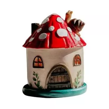 Домик-гриб Подставка для благовоний Милый смоляной гриб Улитка Держатель для благовоний