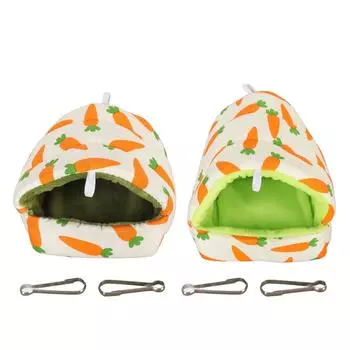 Домик-кровать для птиц, многоцелевой мягкий, удобный, уютный, утолщенный, теплый домик-кровать для хомяка для попугая волнистого попугая 8x8x8cm / 3.1x3.1x3.1in